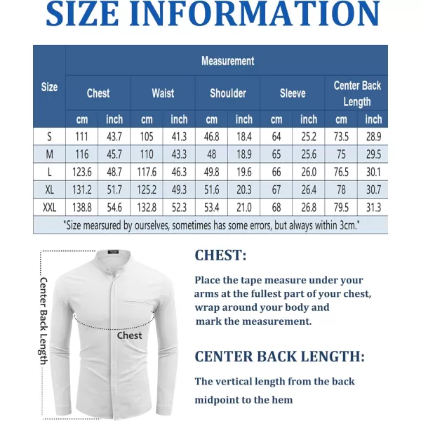 COOFANDY Men's Cotton Linen Shirt Long Sleeve Button Down Shirts Band Collar Beach Yoga Shirts
