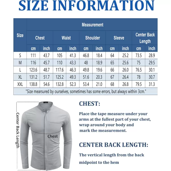 COOFANDY Men's Cotton Linen Shirt Long Sleeve Button Down Shirts Band Collar Beach Yoga Shirts