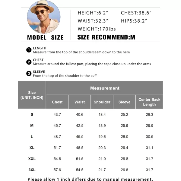 COOFANDY Men's Cotton Linen Shirts Long Sleeve Casual Buttton Down Shirts Beach Top