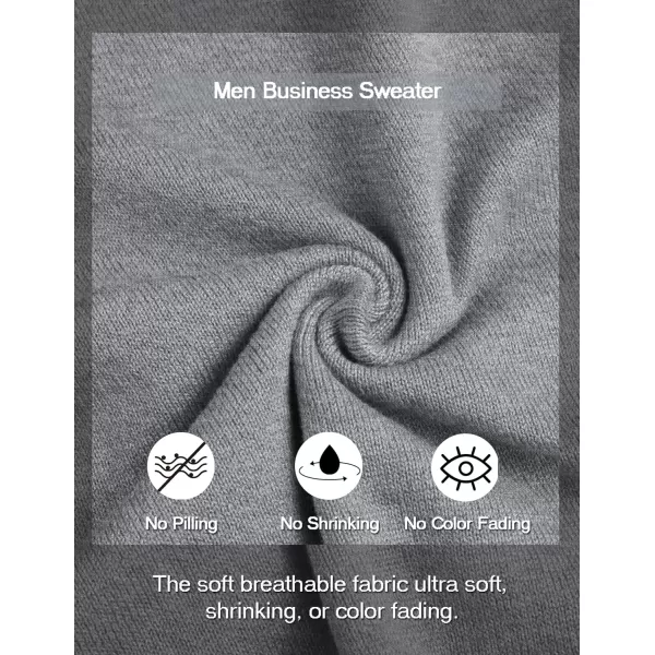 COOFANDY Men's Dress Crew Neck Sweater Slim Fit Lightweight Sweatshirts Knitted Pullover Casual Fashion Long Sleeve Sweater