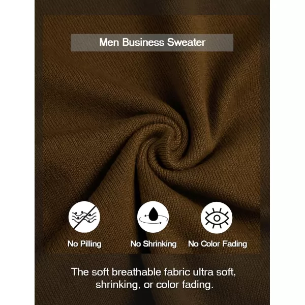 COOFANDY Men's Dress Crew Neck Sweater Slim Fit Lightweight Sweatshirts Knitted Pullover Casual Fashion Long Sleeve Sweater