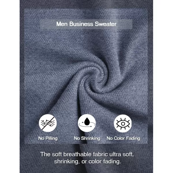 COOFANDY Men's Dress Crew Neck Sweater Slim Fit Lightweight Sweatshirts Knitted Pullover Casual Fashion Long Sleeve Sweater
