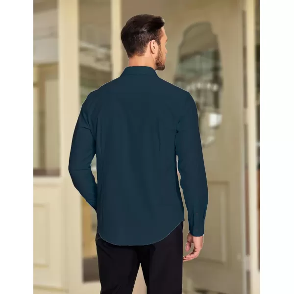 COOFANDY Men's Dress Shirt Wrinkle Free Long Sleeve Button Down Formal Shirts