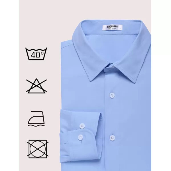COOFANDY Men's Dress Shirt Wrinkle Free Long Sleeve Button Down Formal Shirts