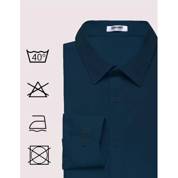 COOFANDY Men's Dress Shirt Wrinkle Free Long Sleeve Button Down Formal Shirts