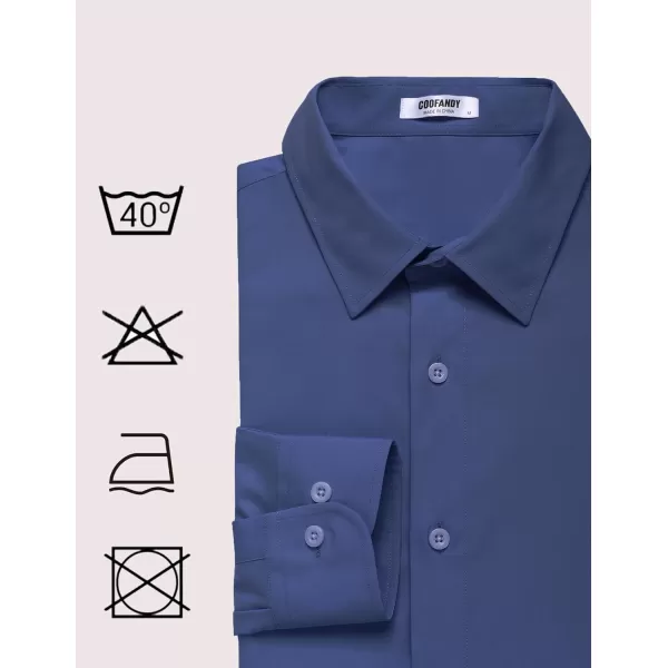 COOFANDY Men's Dress Shirt Wrinkle Free Long Sleeve Button Down Formal Shirts