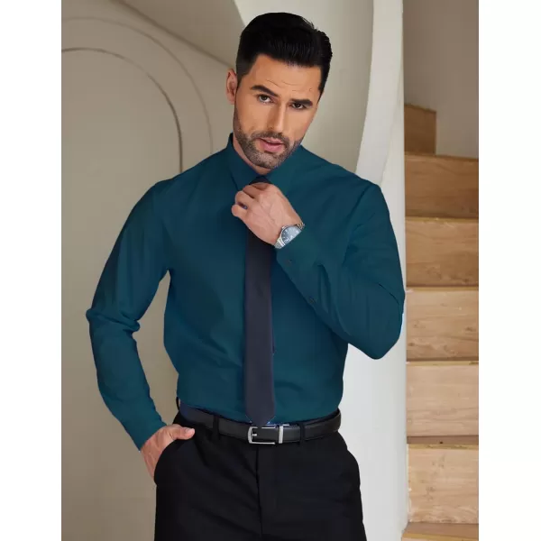 COOFANDY Men's Dress Shirt Wrinkle Free Long Sleeve Button Down Formal Shirts