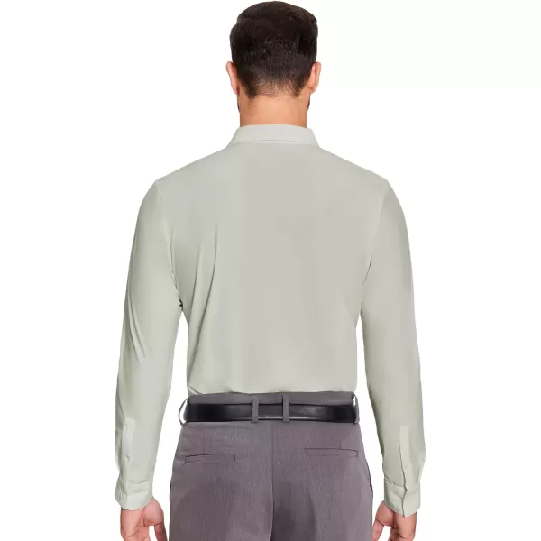 COOFANDY Men's Dress Shirts Long Sleeve Solid Stretch Wrinkle Free Shirt Formal Business Button Down Shirt