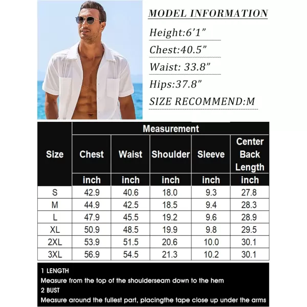 COOFANDY Mens Dress Shirts Stretch Athletic Fit Short Sleeve Button Down Shirts Wrinkle Free