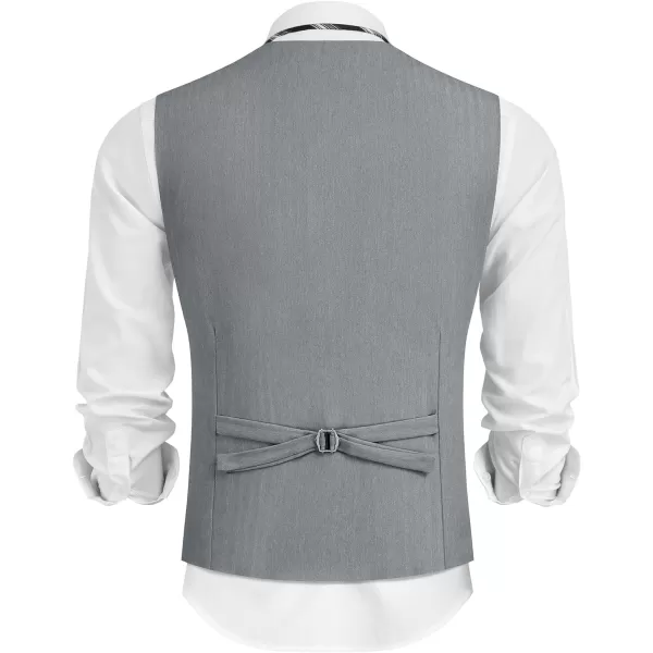 COOFANDY Mens Dress Vest Casual Business Waistcoat Formal Wedding 3 Button Suit Vest