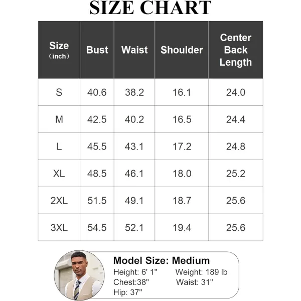 COOFANDY Mens Dress Vest Casual Business Waistcoat Formal Wedding 3 Button Suit Vest