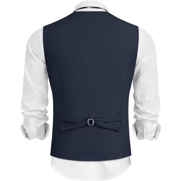 COOFANDY Mens Dress Vest Casual Business Waistcoat Formal Wedding 3 Button Suit Vest