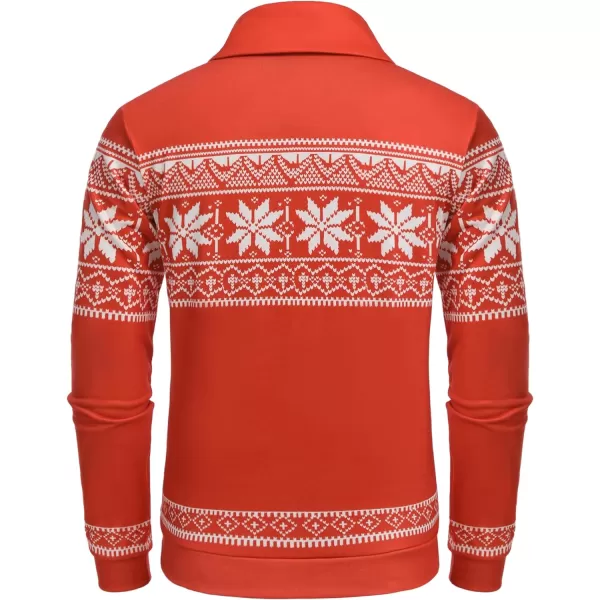 COOFANDY Men's Fashion Shawl Collar Pullover Casual Long Sleeve Knitted Sweater Sweatshirts