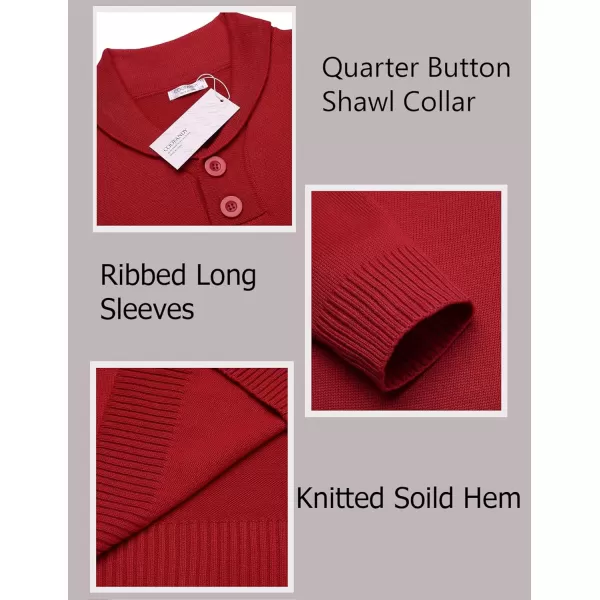 COOFANDY Men's Fashion Shwal Collar Sweater Slim Fit Cable Knit Pullover Sweater with Button