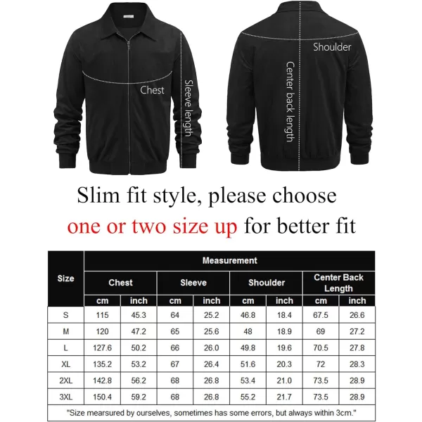 COOFANDY Men's Faux Suede Bomber Jacket Lightweight Full Zip Jackets Vintage Casual Trucker Jacket