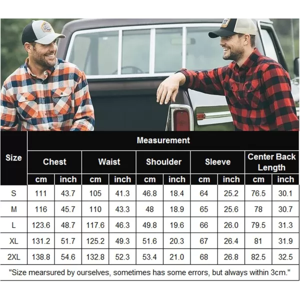 COOFANDY Men's Flannel Plaid Shirts Long Sleeve Button Down Casual Shirt Jacket