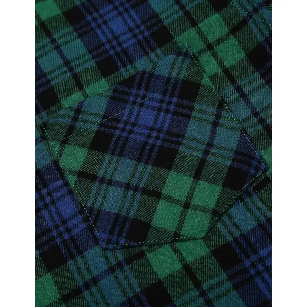 COOFANDY Men's Flannel Plaid Shirts Long Sleeve Button Down Casual Shirt Jacket