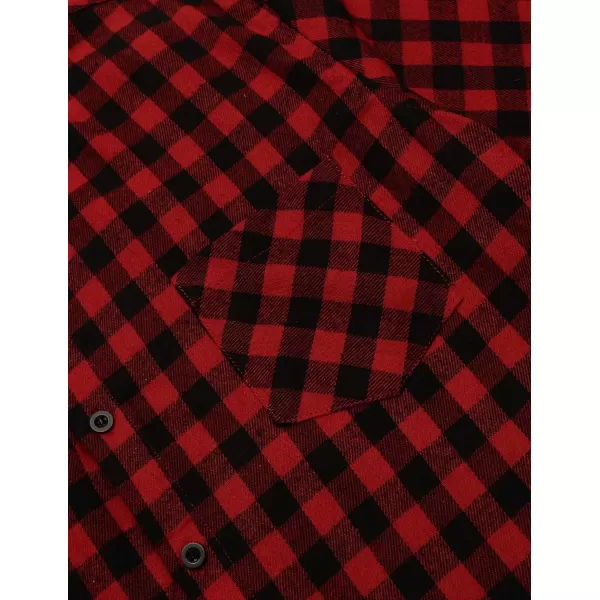 COOFANDY Men's Flannel Plaid Shirts Long Sleeve Button Down Casual Shirt Jacket