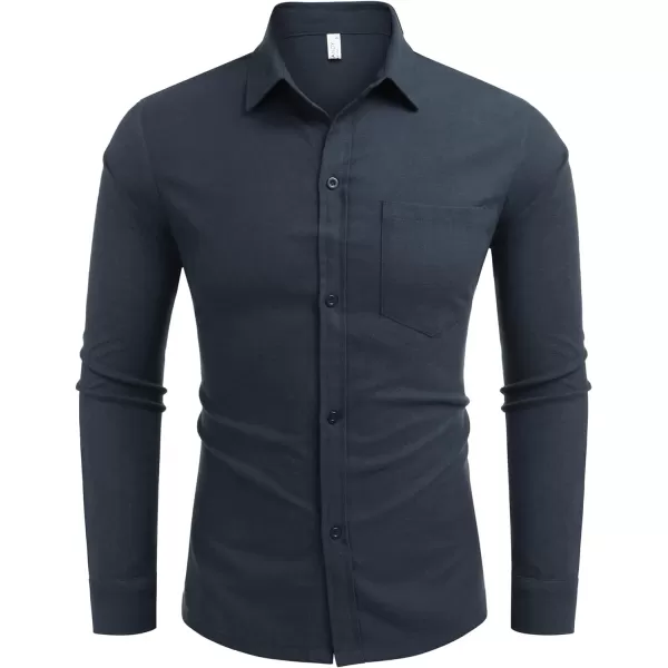 COOFANDY Men's Flannel Plaid Shirts Long Sleeve Button Down Casual Shirt Jacket