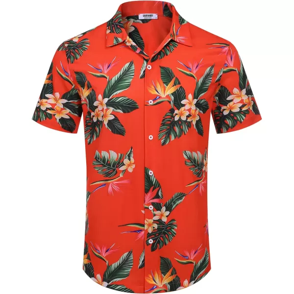 COOFANDY Mens Hawaiian Floral Shirts Tropical Button Down Shirt Summer Beach Shirt