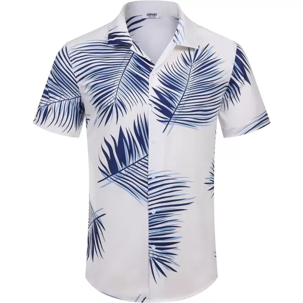 COOFANDY Mens Hawaiian Floral Shirts Tropical Button Down Shirt Summer Beach Shirt
