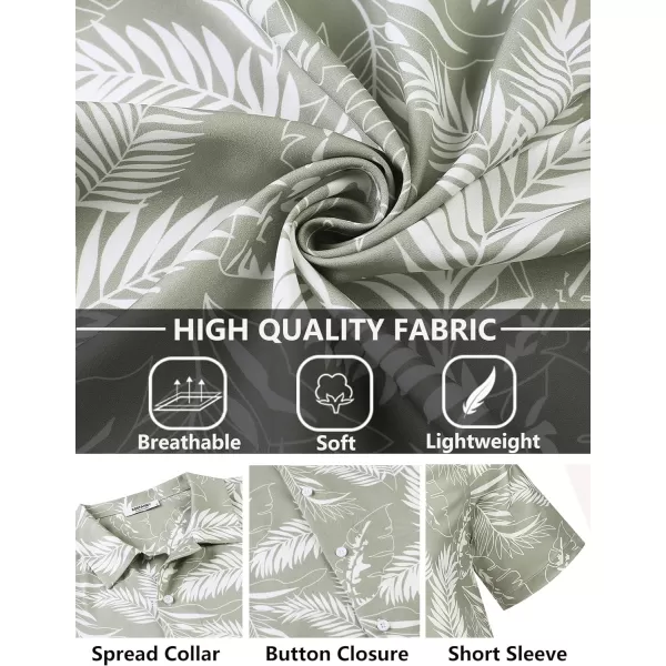 COOFANDY Mens Hawaiian Floral Shirts Tropical Button Down Shirt Summer Beach Shirt