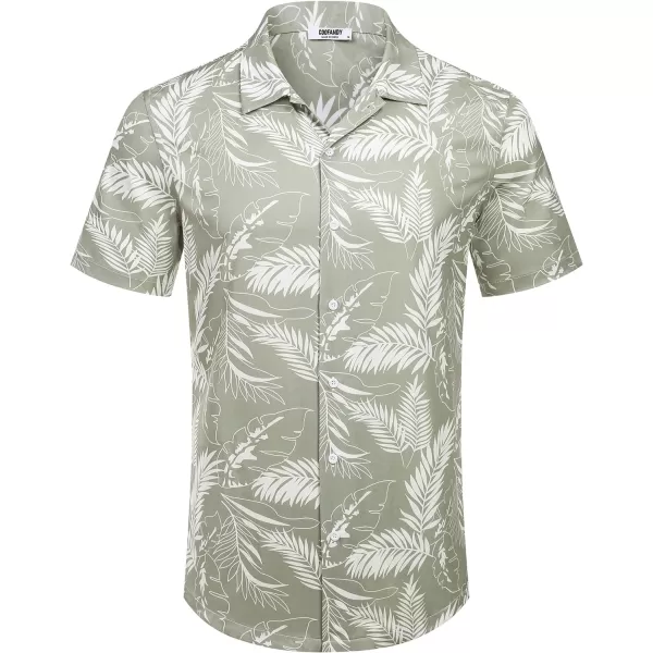 COOFANDY Mens Hawaiian Floral Shirts Tropical Button Down Shirt Summer Beach Shirt
