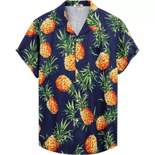 COOFANDY Mens Hawaiian Shirts Short Sleeve Tropical Button Down Shirts Casual Summer Beach Shirts