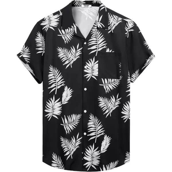 COOFANDY Mens Hawaiian Shirts Short Sleeve Tropical Button Down Shirts Casual Summer Beach Shirts