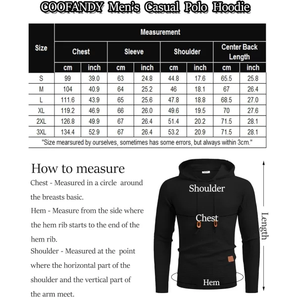 COOFANDY Men's Knitted Hoodies Hipster Casual Hooded Sweatshirt Long Sleeve Pullover Sweaters Slim Fit Polo Hoodie