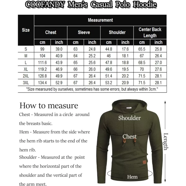 COOFANDY Men's Knitted Hoodies Hipster Casual Hooded Sweatshirt Long Sleeve Pullover Sweaters Slim Fit Polo Hoodie