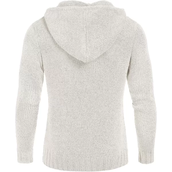 COOFANDY Men's Knitted Hoodies Pullover Casual Long Sleeve Turtleneck Sweaters