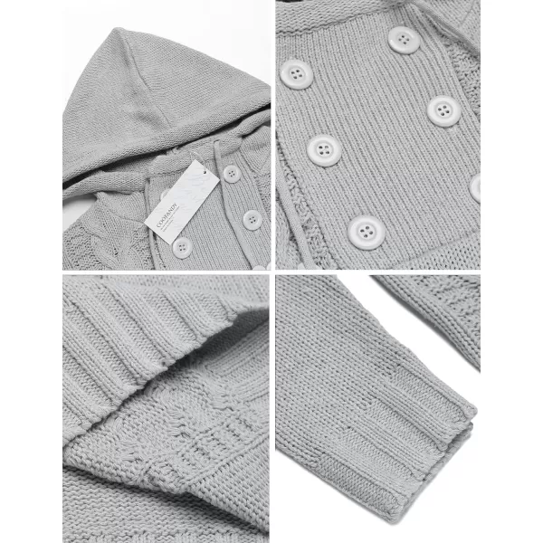 COOFANDY Men's Knitted Hoodies Pullover Casual Long Sleeve Turtleneck Sweaters