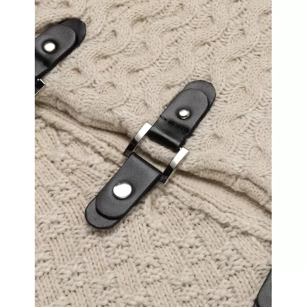 COOFANDY Men's Knitted Turtleneck Sweater Long Sleeve Slim Fit Designer Shawl Collar Pullover