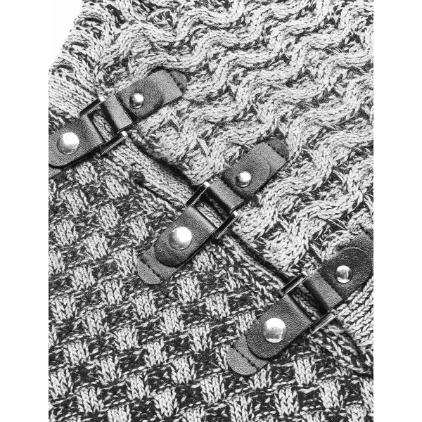 COOFANDY Men's Knitted Turtleneck Sweater Long Sleeve Slim Fit Designer Shawl Collar Pullover