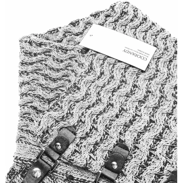 COOFANDY Men's Knitted Turtleneck Sweater Long Sleeve Slim Fit Designer Shawl Collar Pullover
