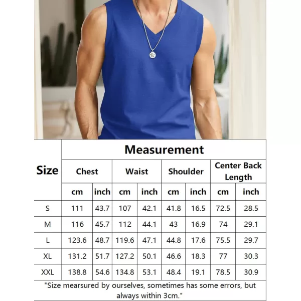 COOFANDY Men's Linen V Neck Tank Top Sleeveless Beach Summer Casual Shirt Tops