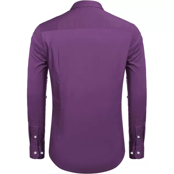 COOFANDY Men's Muscle Fit Dress Shirt Wrinkle Free Long Sleeve Button Down Shirt
