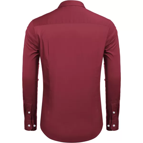 COOFANDY Men's Muscle Fit Dress Shirt Wrinkle Free Long Sleeve Button Down Shirt
