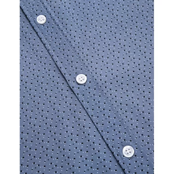 COOFANDY Men's Muscle Fit Dress Shirt Wrinkle Free Long Sleeve Button Down Shirt