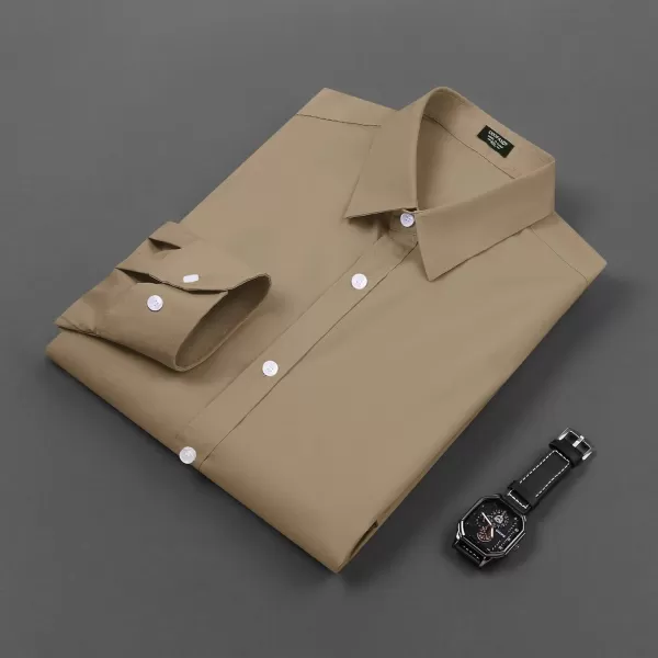 COOFANDY Men's Muscle Fit Dress Shirt Wrinkle Free Long Sleeve Button Down Shirt