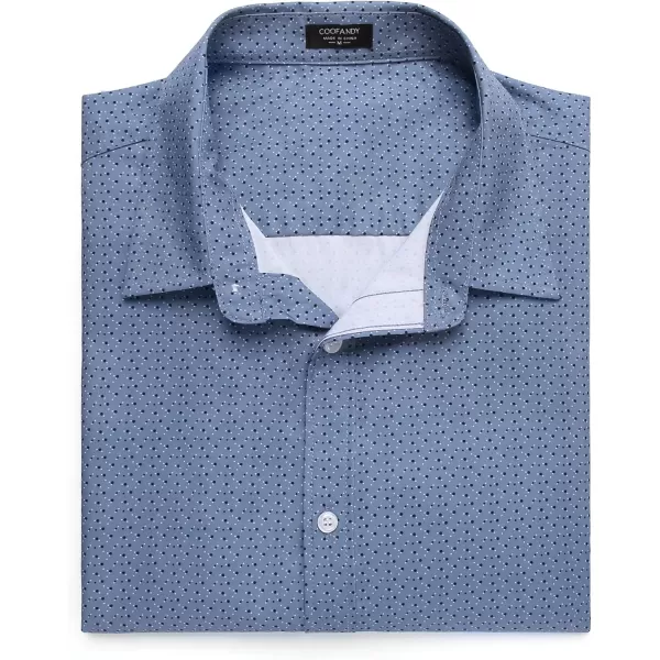 COOFANDY Men's Muscle Fit Dress Shirt Wrinkle Free Long Sleeve Button Down Shirt