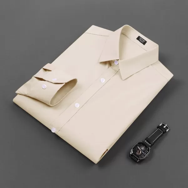 COOFANDY Men's Muscle Fit Dress Shirt Wrinkle Free Long Sleeve Button Down Shirt