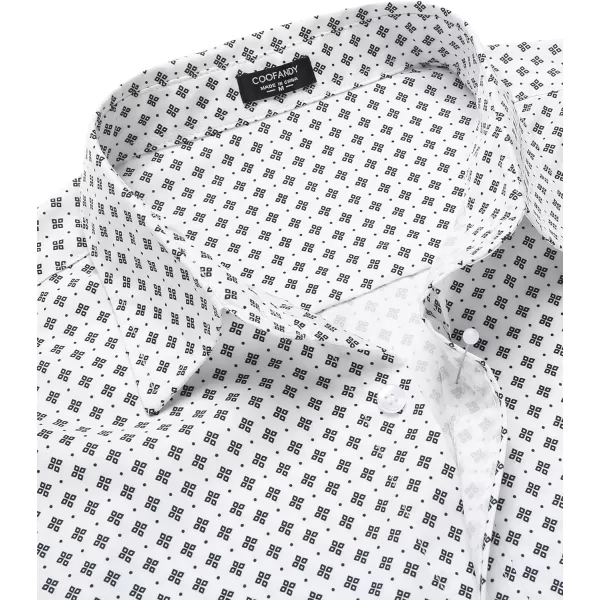 COOFANDY Men's Muscle Fit Dress Shirt Wrinkle Free Long Sleeve Button Down Shirt
