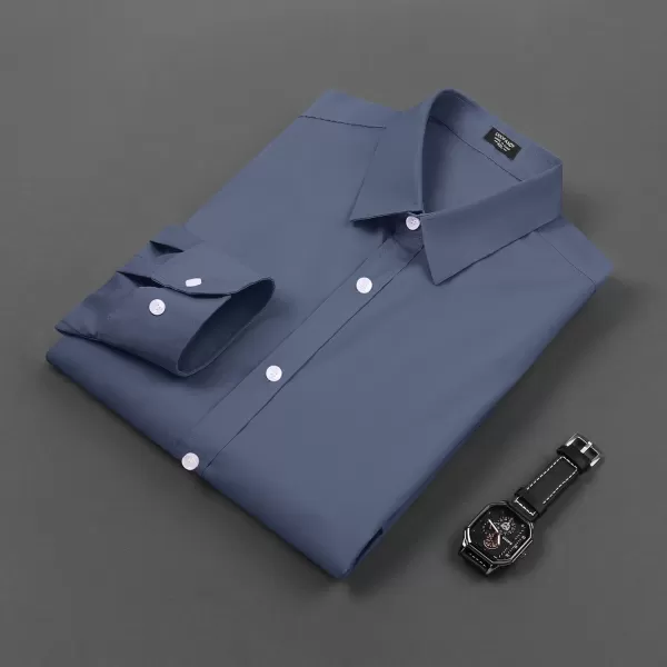 COOFANDY Men's Muscle Fit Dress Shirt Wrinkle Free Long Sleeve Button Down Shirt