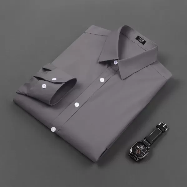 COOFANDY Men's Muscle Fit Dress Shirt Wrinkle Free Long Sleeve Button Down Shirt