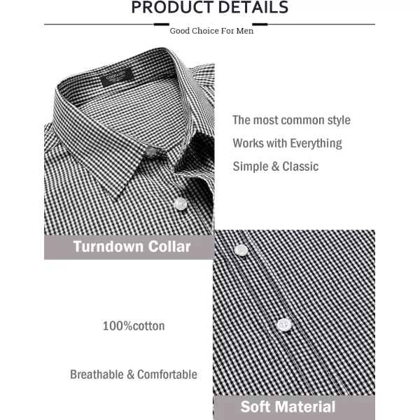 COOFANDY Men's Muscle Fit Dress Shirt Wrinkle Free Long Sleeve Button Down Shirt)