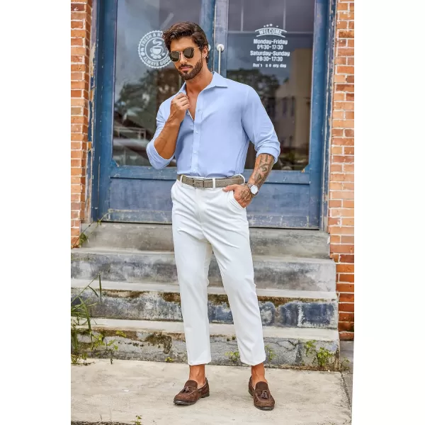 COOFANDY Men's Muscle Fit Dress Shirt Wrinkle Free Long Sleeve Button Down Shirt