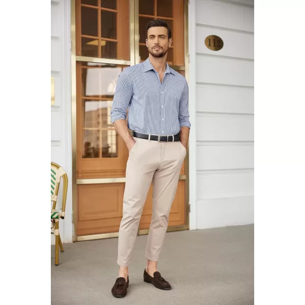 COOFANDY Men's Muscle Fit Dress Shirt Wrinkle Free Long Sleeve Button Down Shirt)