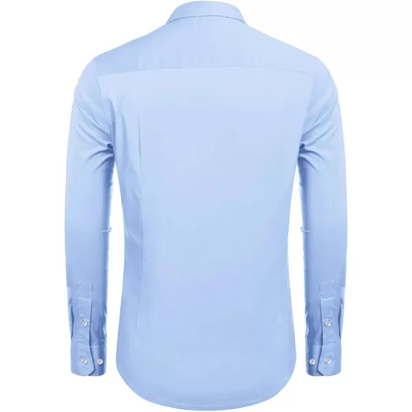 COOFANDY Men's Muscle Fit Dress Shirt Wrinkle Free Long Sleeve Button Down Shirt